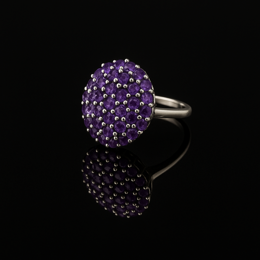 Amethyst Ring in Silver 925
