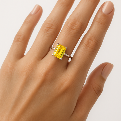 Topaz Ring in Silver 925