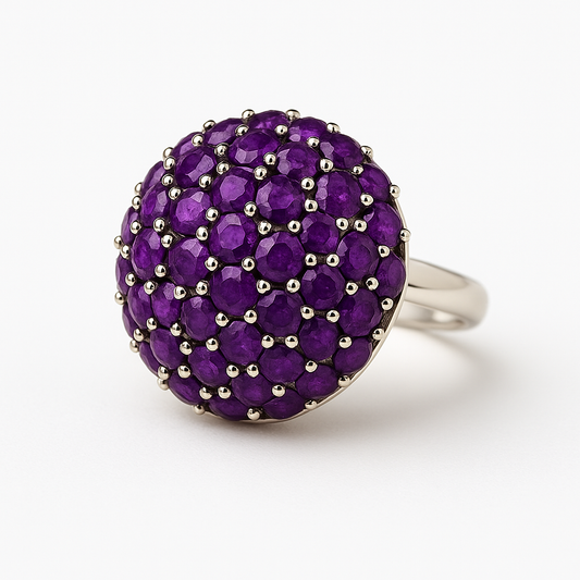 Amethyst Ring in Silver 925