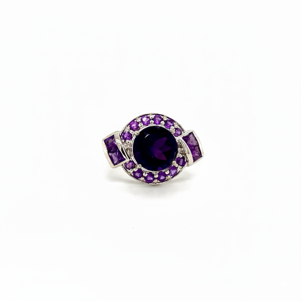 Amethyst Ring – Sterling Silver