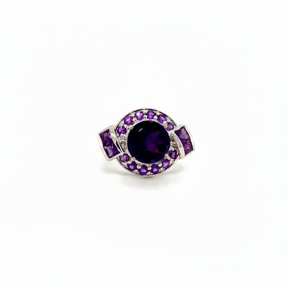 Amethyst Ring – Sterling Silver