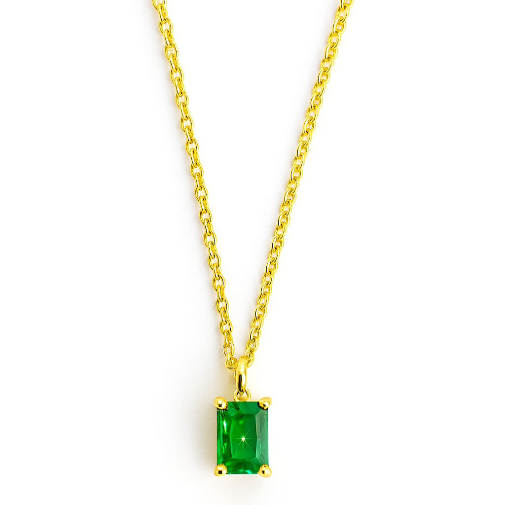 Emerald Pendant Necklace