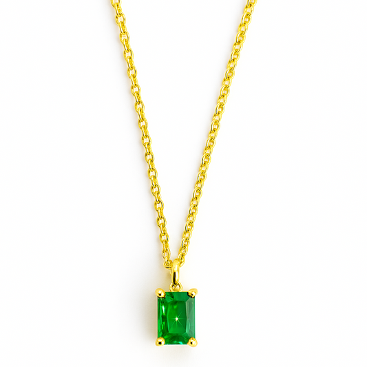 Emerald Pendant Necklace