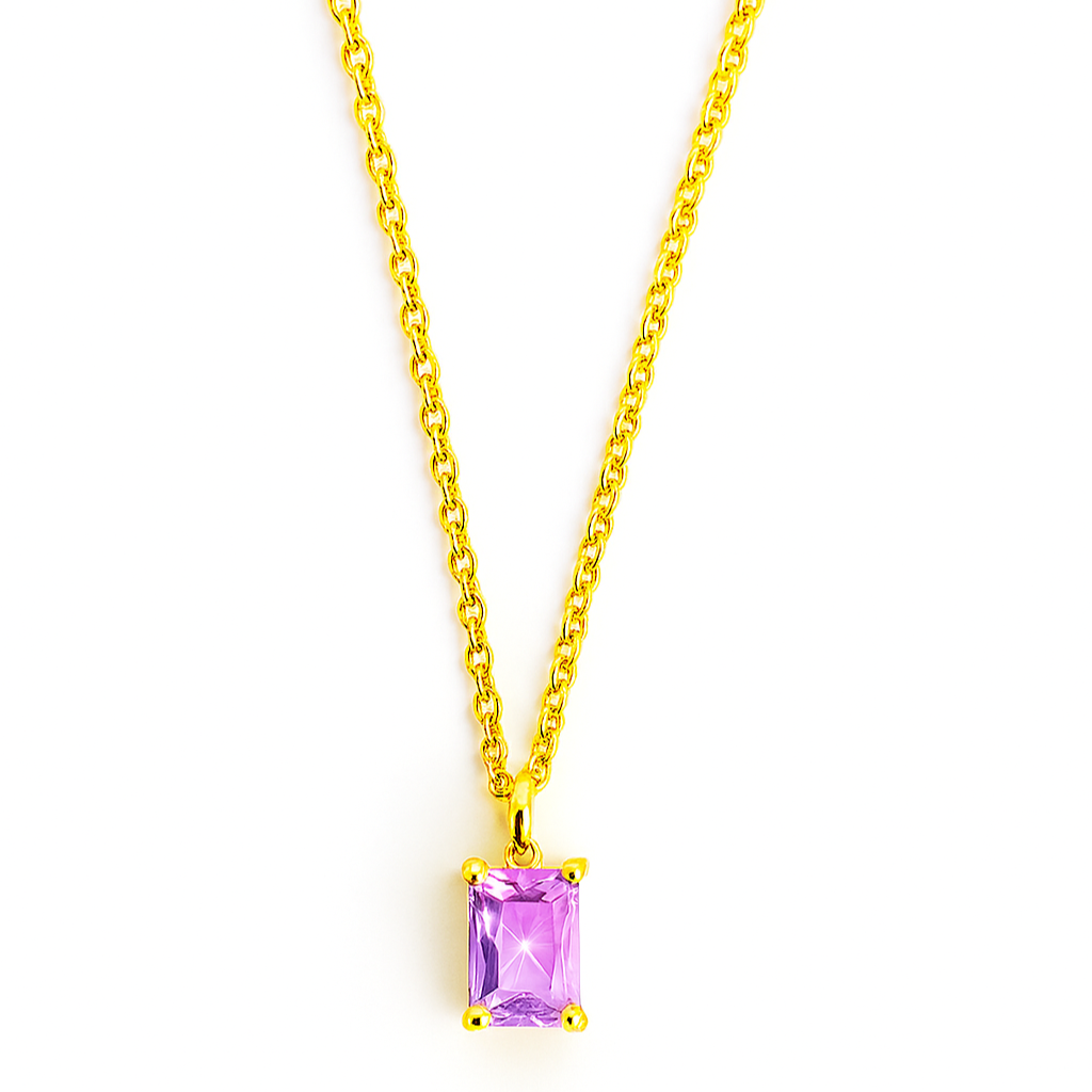 Purple Pendant  Necklace